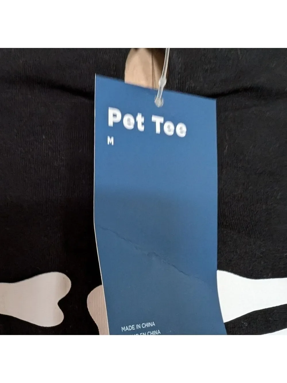 NEW Old Navy Black Halloween Skeleton Dog Tee Size Medium